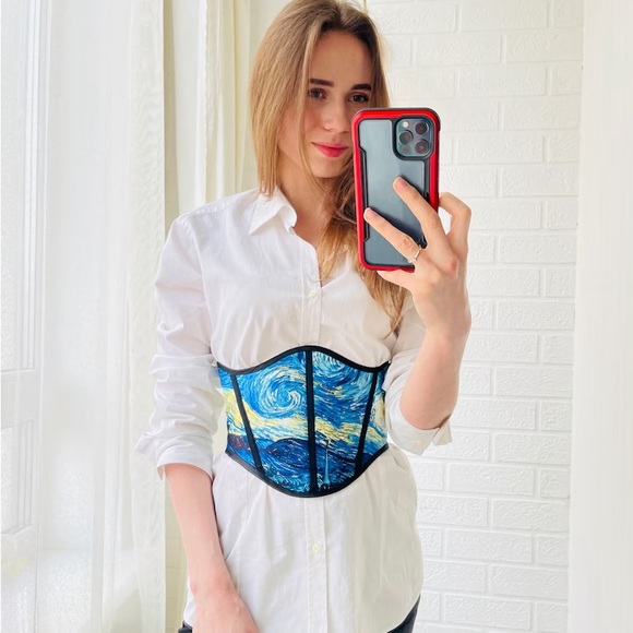 Van Gogh "The Starry Night"  Corset - Picture 7 of 8